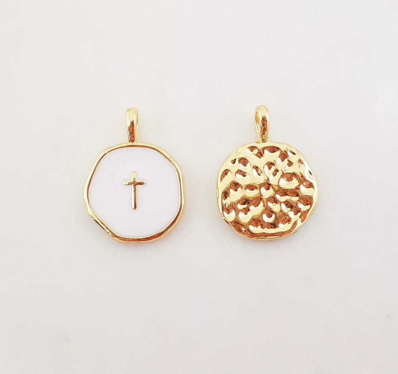 Cross Coin Charm