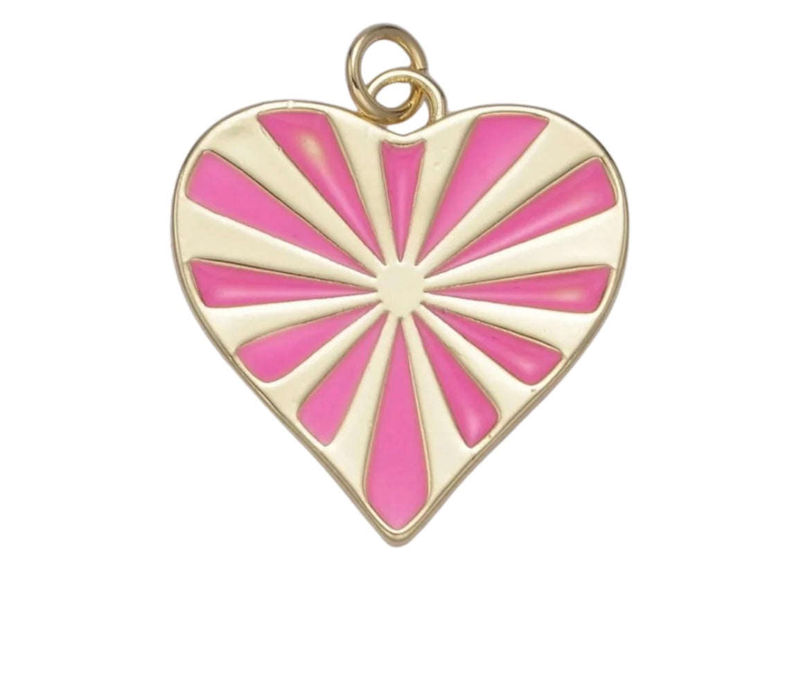 Retro Heart Pendant