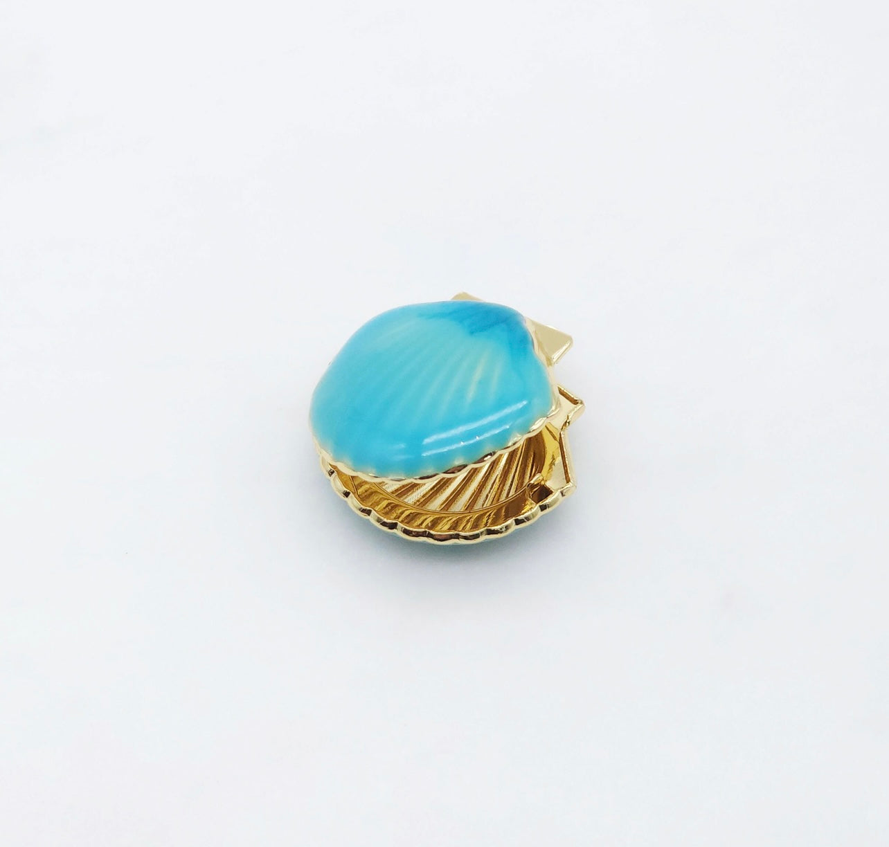 Blue/Purple Shell Locket Pendant